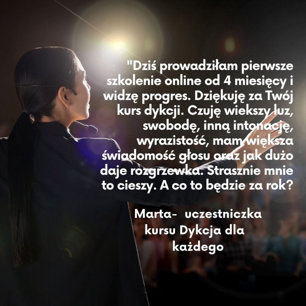 kurs Dykcja dla każdego - polecenie